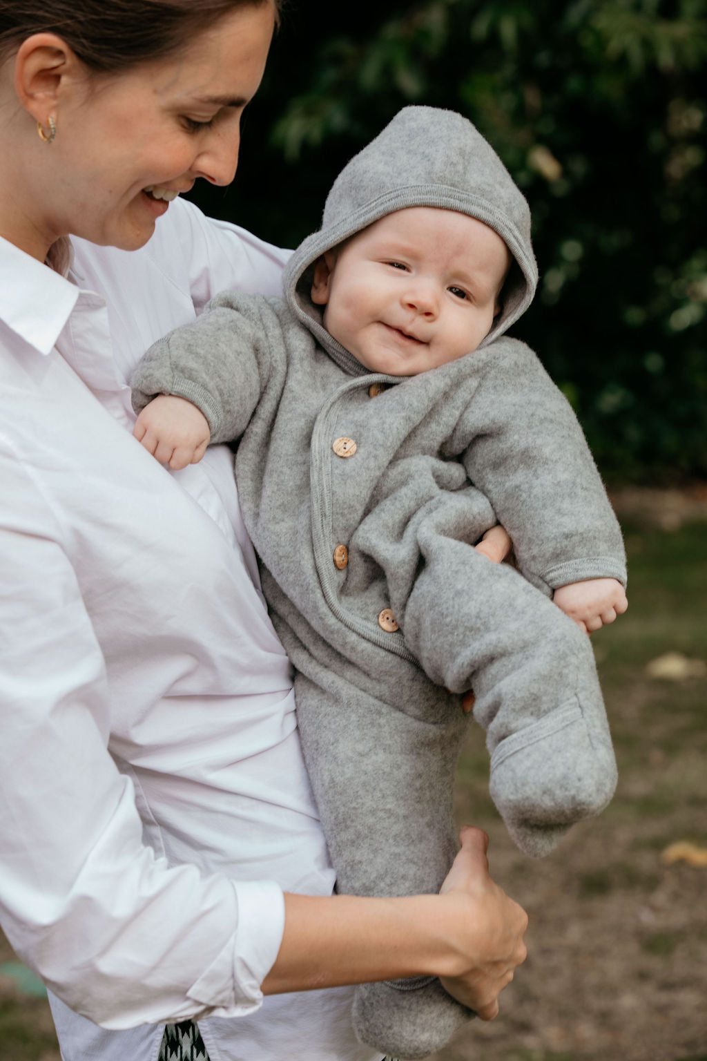 Enterito con capucha - Gris