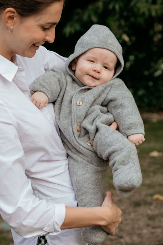 Enterito con capucha - Gris