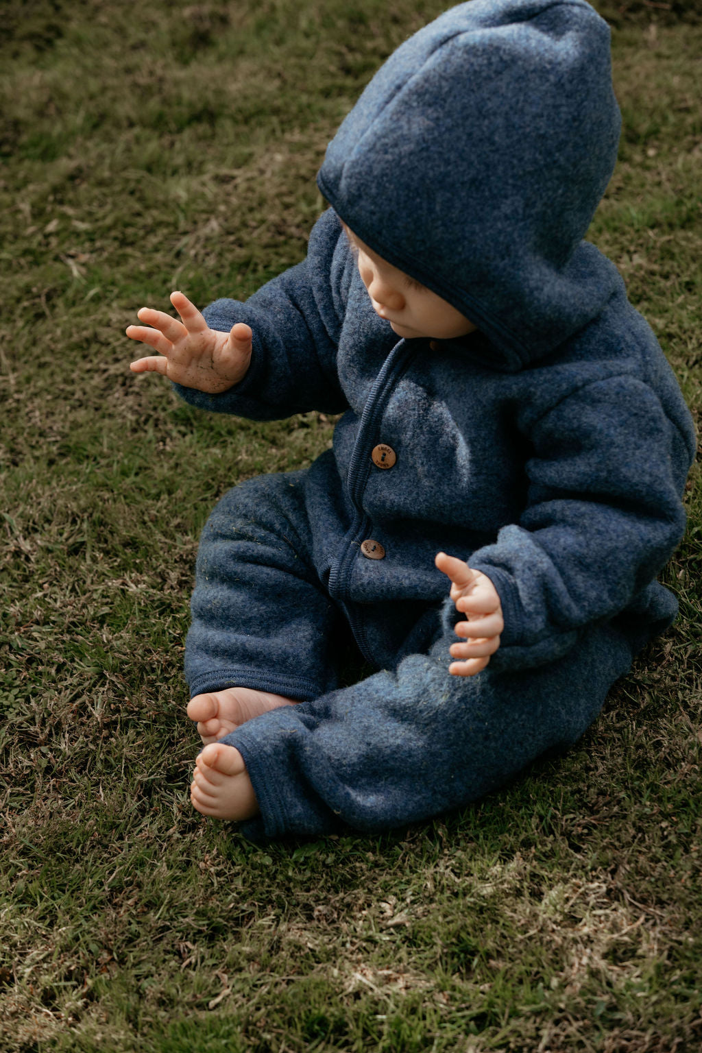 Enterito con capucha - Azul