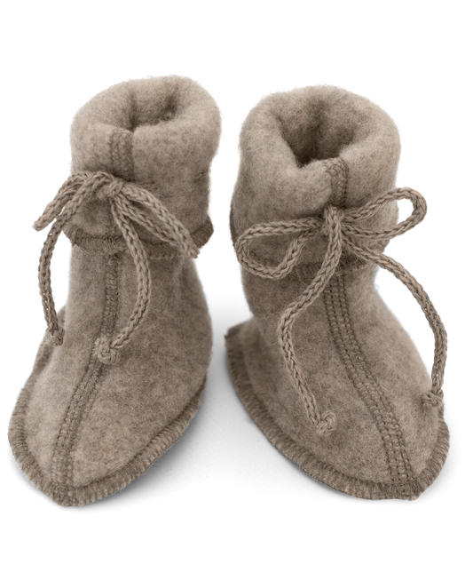 Patuco bebé con cinta ajustable - Walnut