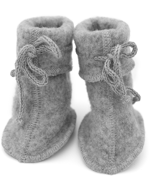 Patuco bebé con cinta ajustable - Gris