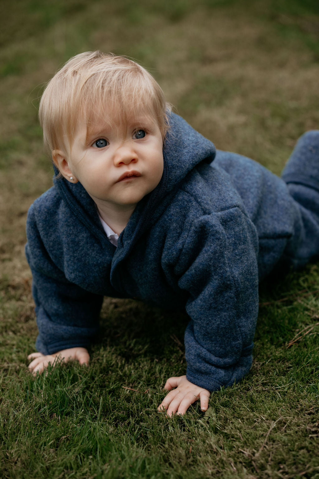 Enterito con capucha - Azul