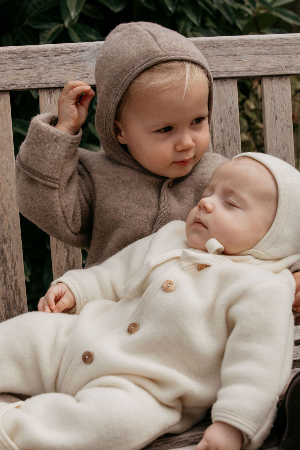 Enterito con capucha - Natural